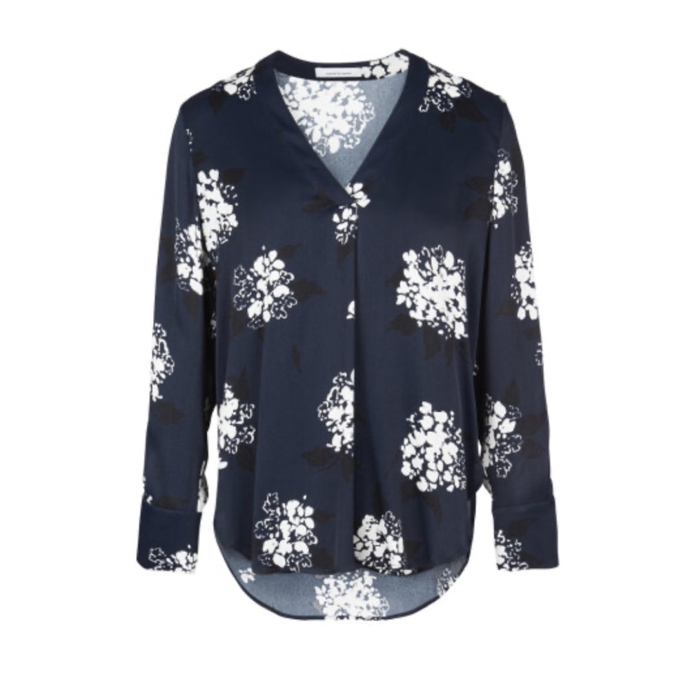“Samsøe & Samsøe Hamill V-neck Floral Print Blouse Size S
